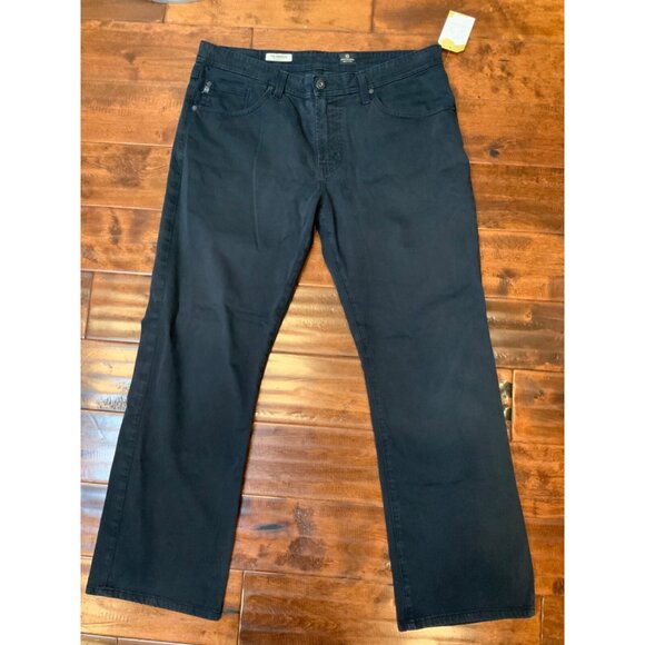 AG Adriano Goldschmied Protege Straight Leg Black Chino Pants, Size 36 - Picture 1 of 5